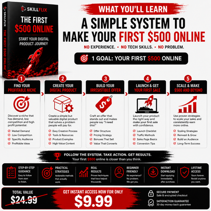 The First $500 Online — 30-Day Digital Income Roadmap