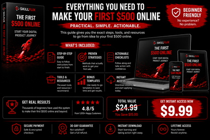 The First $500 Online — 30-Day Digital Income Roadmap