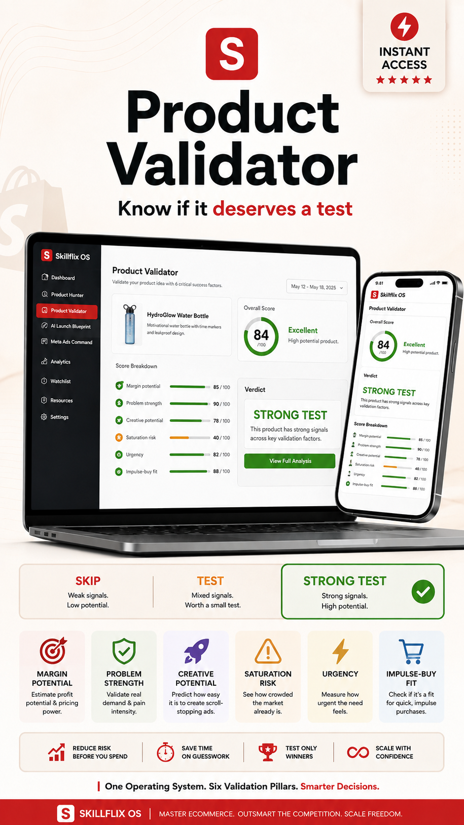 Skillflix Ecom Intelligence OS — Find, Validate & Scale Winning Products