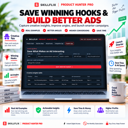 🔥 SKILLFLIX PRODUCT HUNTER PRO™